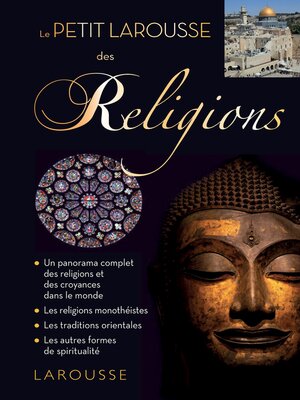 cover image of Petit Larousse des religions